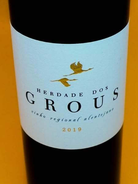 Herdade Dos Grous 2019 Red Wine Front Label
