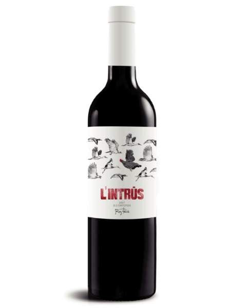 Bottle of Intrus Merlot 2018 Red Wine