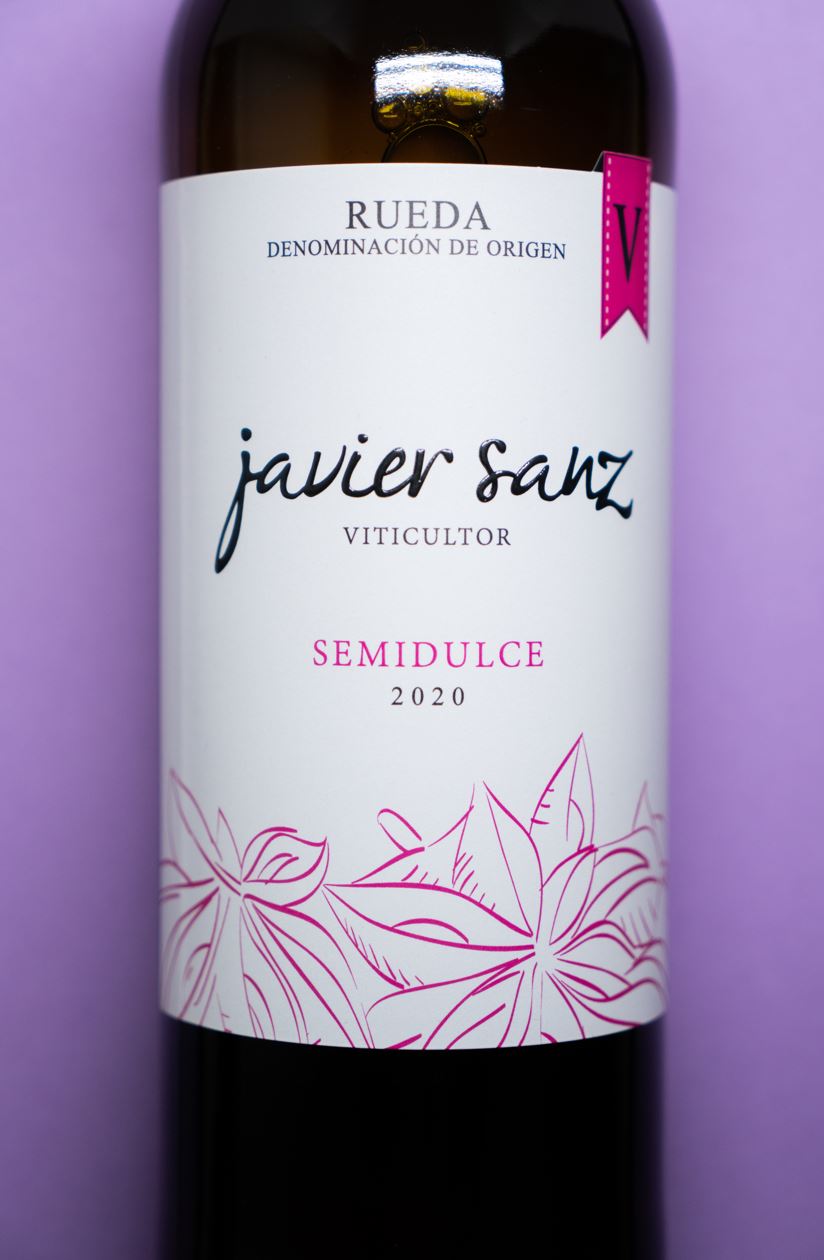 Front Label of Javier Sanz Rueda Demidulce 2020