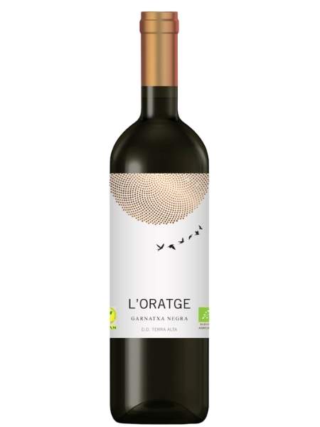 Bottle of L´Oratge Negre Organic 2018 Red Wine