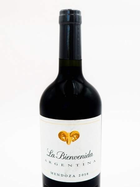 Front Label of La Bienvenida 2018 Red Wine