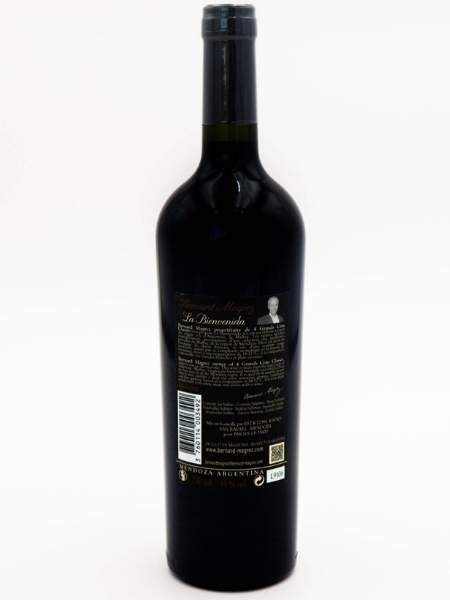 Back Label of La Bienvenida 2018 Red Wine
