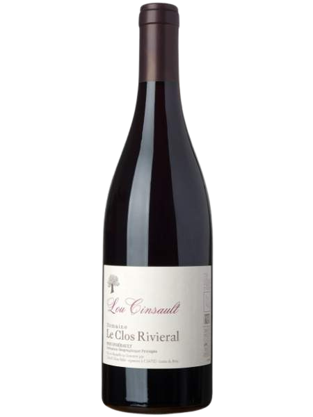 Bottle of Lou Cinsault Organic 2020 Red Wine