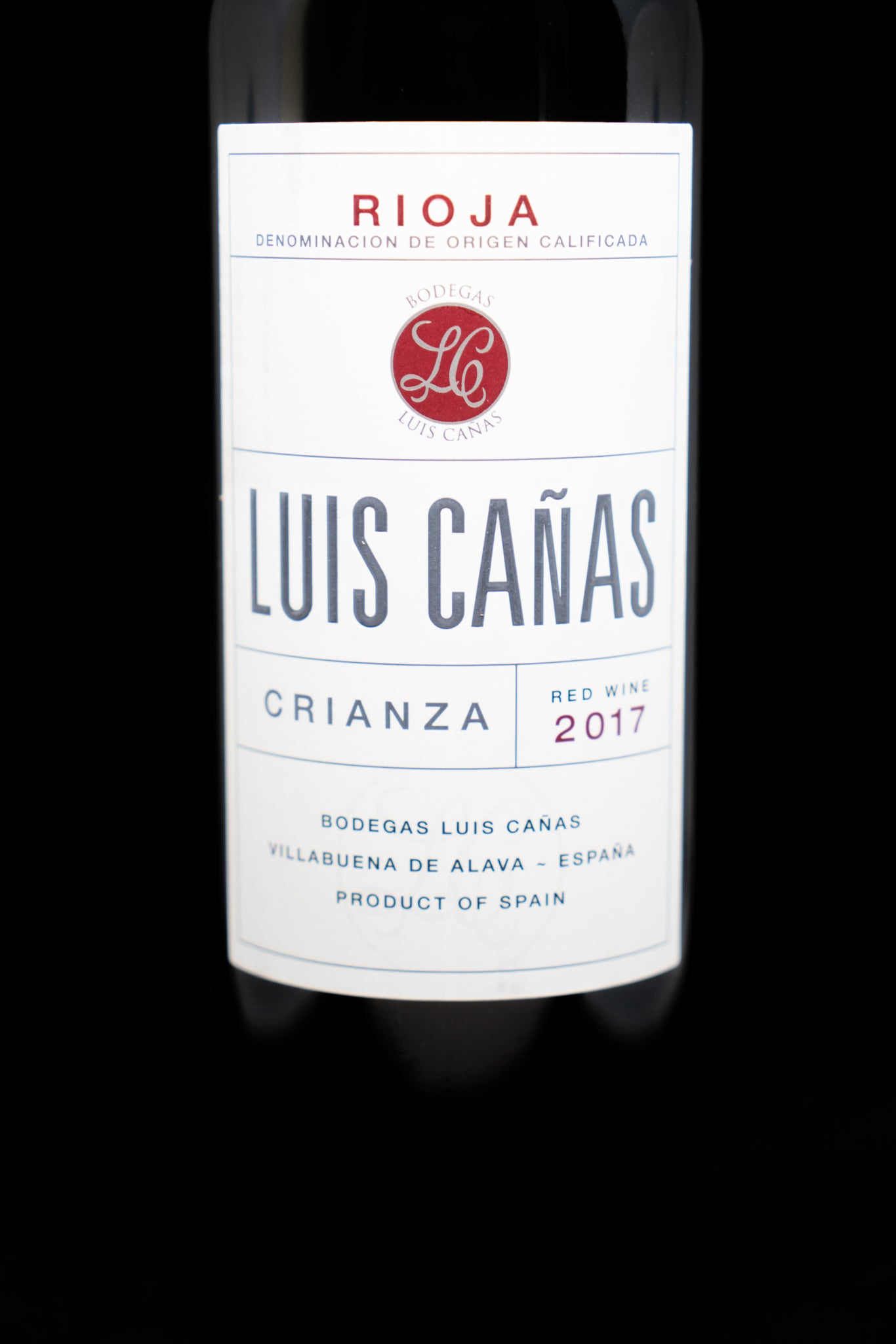 Luis Canas Crianza 2017 Front Label