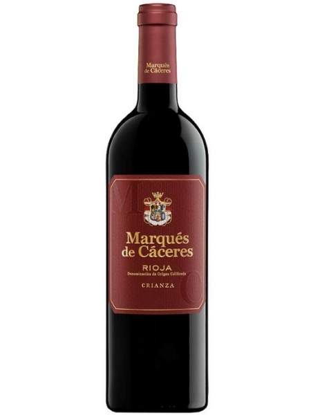 Bottle of the Marques de caceres 2019 red wine
