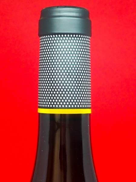 Grey Cork with Small Points on Red Background