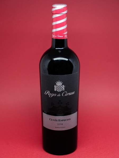 Full Bottle Pago de Cirsus Cuvee Especial 2017 Red Wine