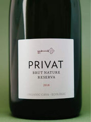Privat Brut Nature Reserva 2018 Organic Sparkling Wine
