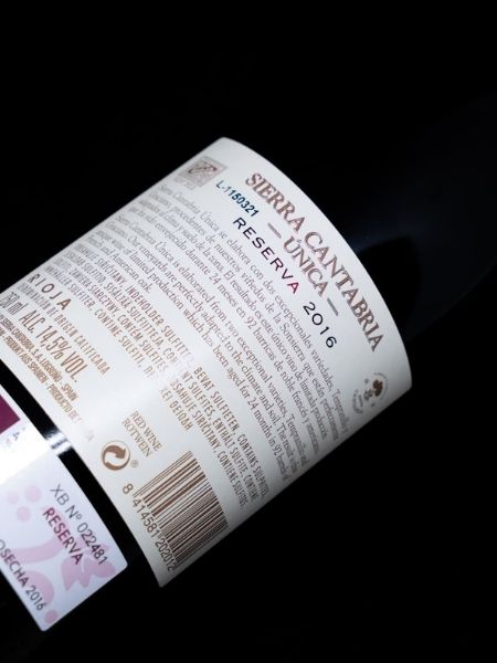 Rioja Sierra Cantabria Reserva Unica 2016 Red Wine