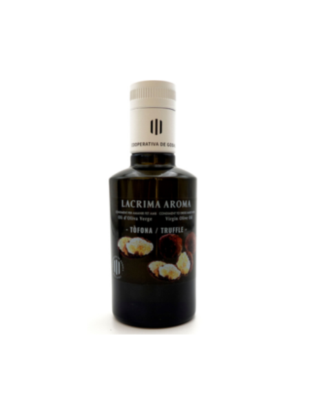 Bottle of Spanish olive oil aroma truffle, EVOO 250ml 