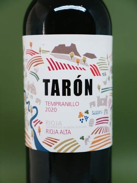 Front Label with Logo of Taron Tempranillo