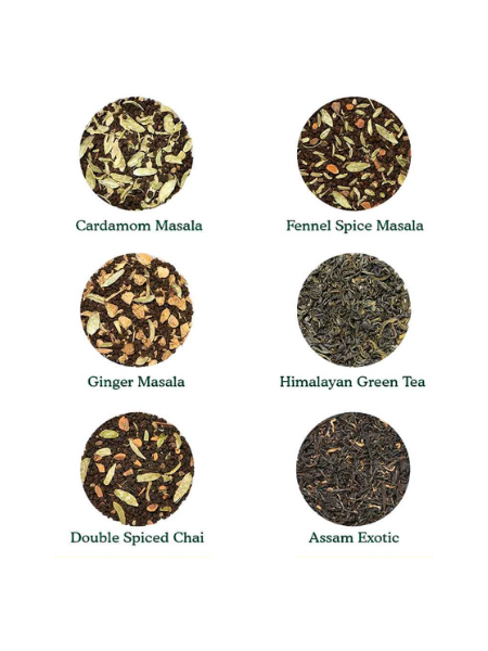 Bloom Indian Tea Assortment, 12 Tin Caddy Vahdam