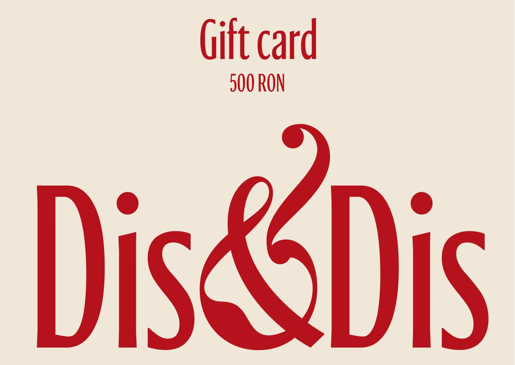 Wine Gift Card Dis&Dis 500 RON