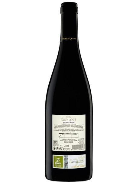 Eguren Ugarte Graciano 2016 Red Wine Back Label